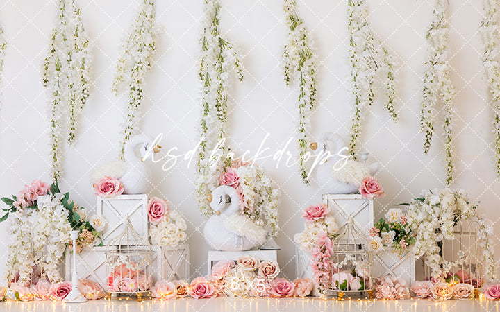 Sweet Swans - HSD Photography Backdrops