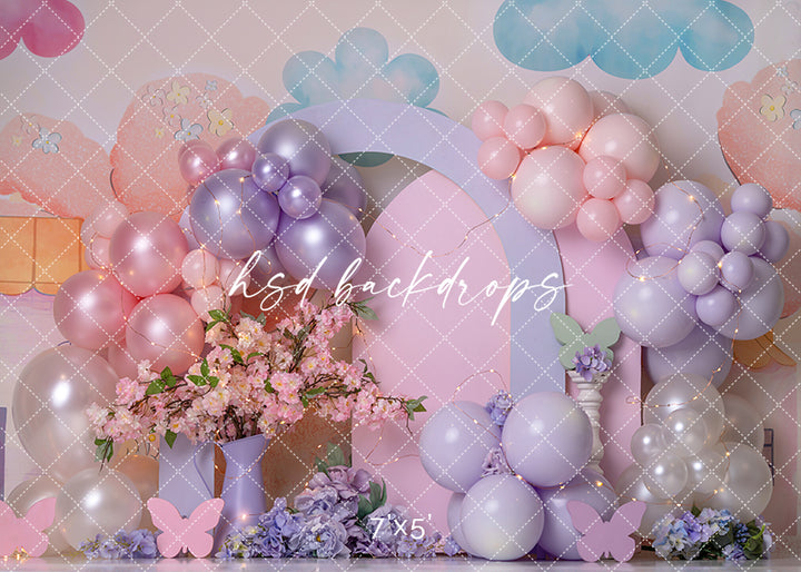 Pretty With Purple & Pink - HSD Photography Backdrops