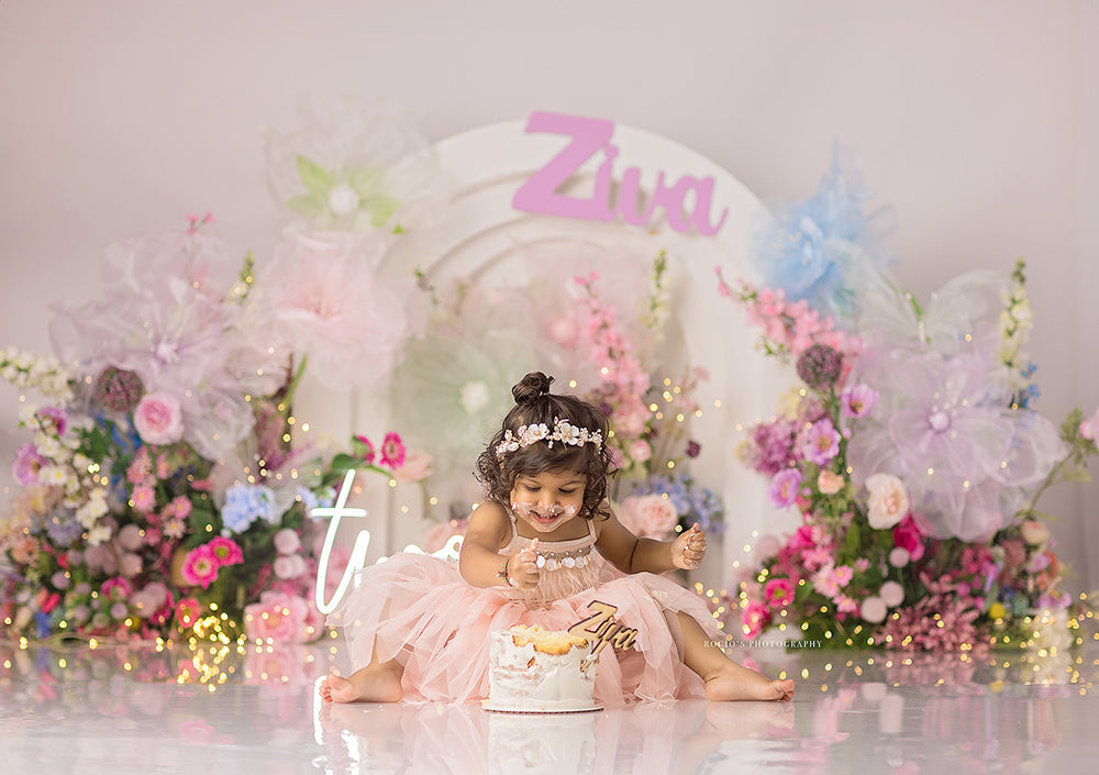 Large Tulle Flowers - HSD Photography Backdrops