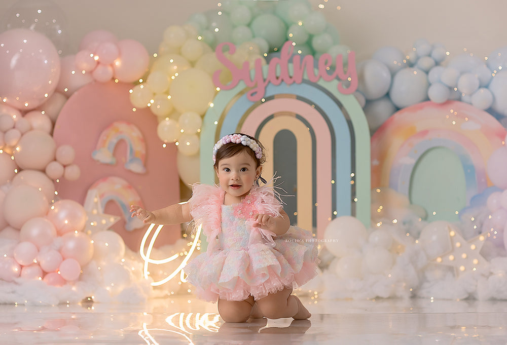 Pastel Rainbow Arch - HSD Photography Backdrops