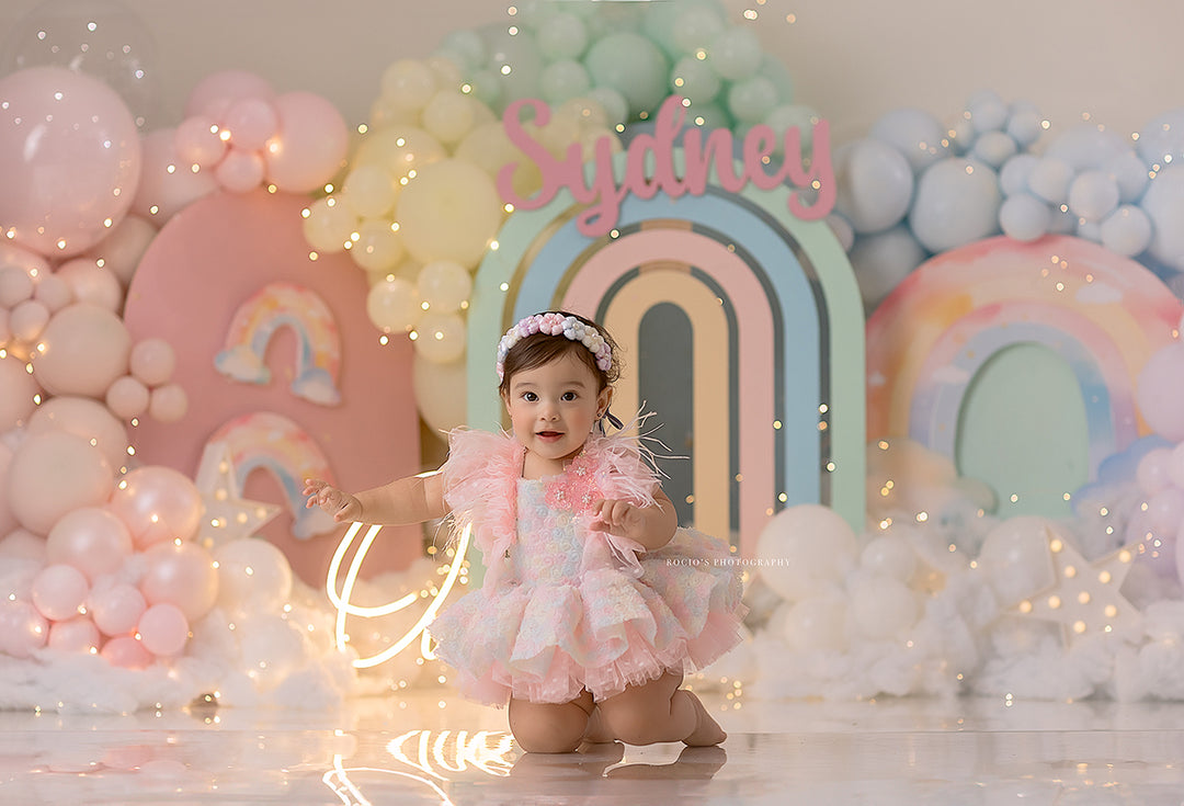 Pastel Rainbow Arch - HSD Photography Backdrops