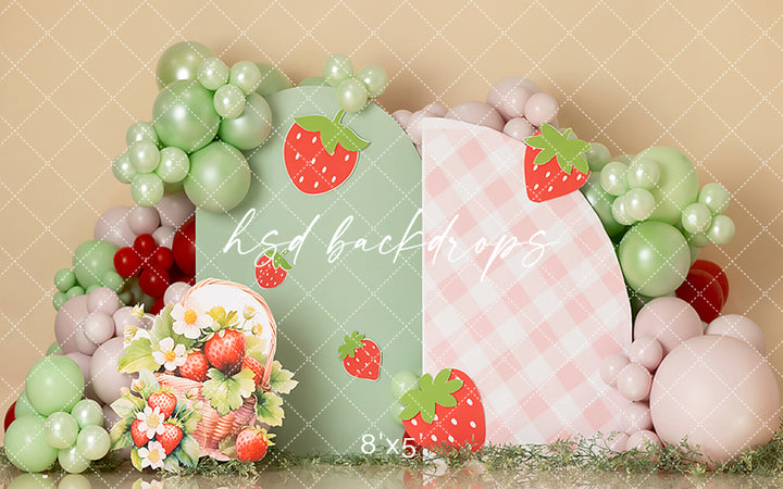 Basket of Strawberries - HSD Photography Backdrops