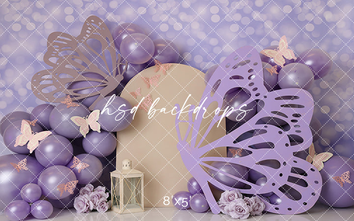 Purple Butterfly - HSD Photography Backdrops