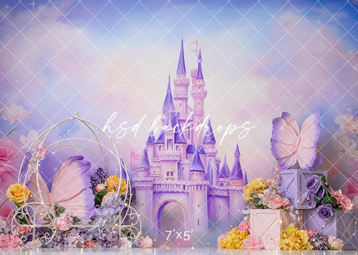 Purple Princess Castle - HSD Photography Backdrops
