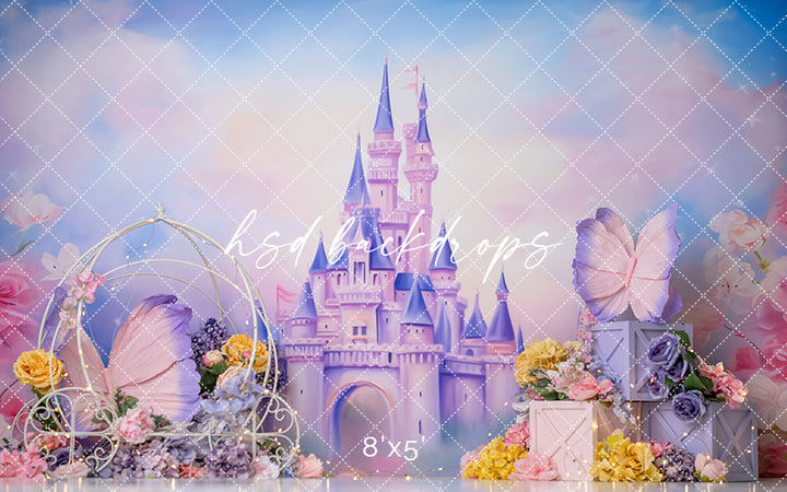 Purple Princess Castle - HSD Photography Backdrops