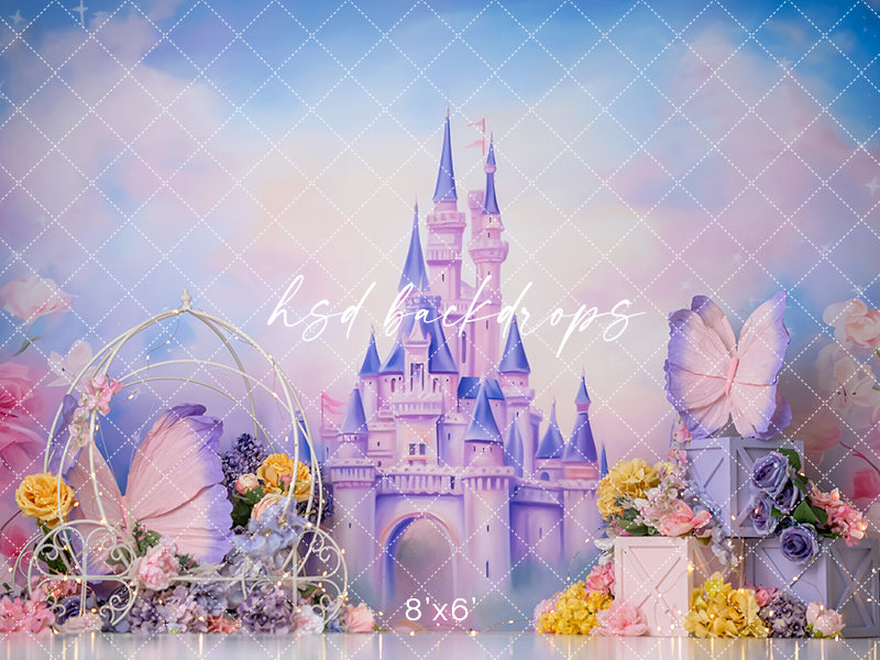 Purple Princess Castle - HSD Photography Backdrops