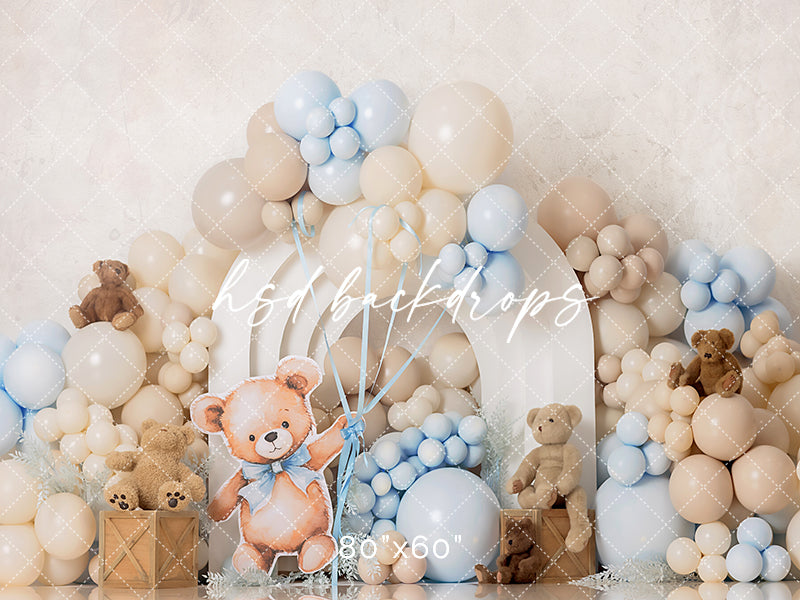 Teddy Bear Birthday Bliss - HSD Photography Backdrops