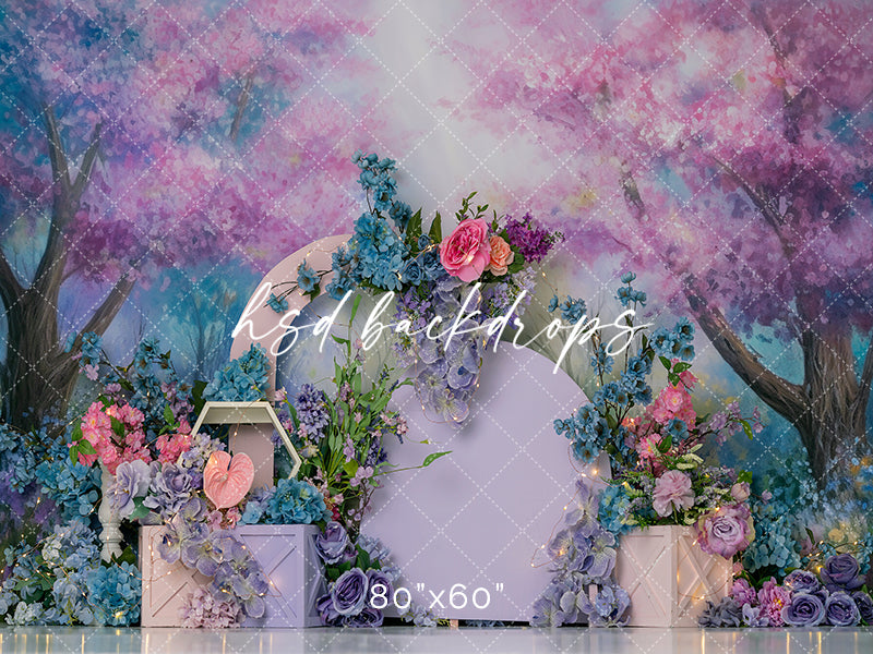 Whimsical Flower Forest - HSD Photography Backdrops