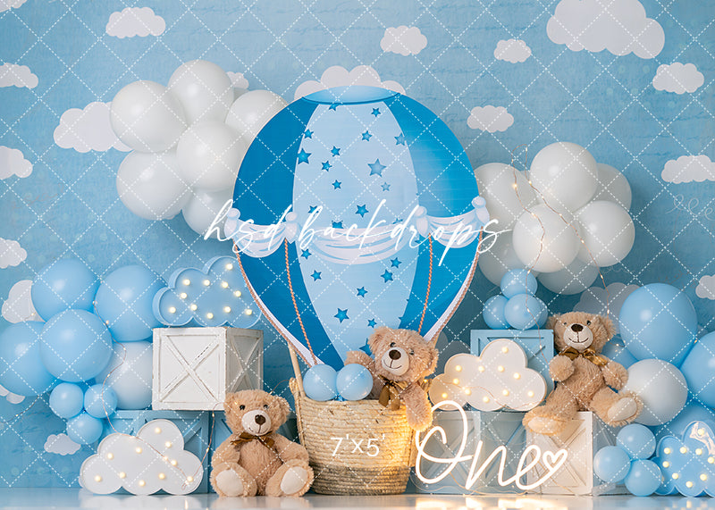 Up and Away Teddy - HSD Photography Backdrops