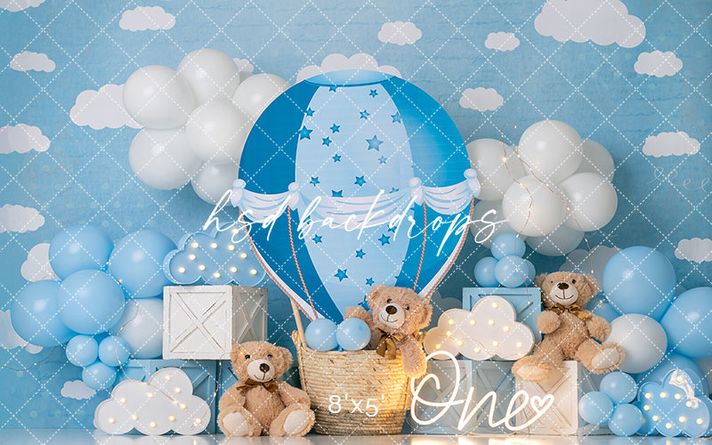 Up and Away Teddy - HSD Photography Backdrops