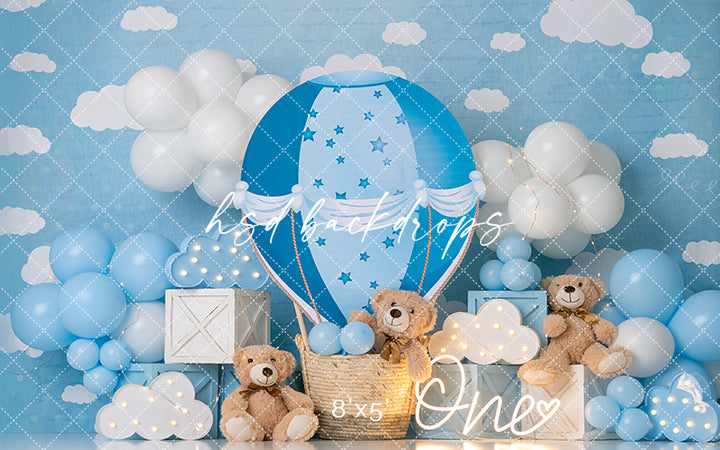 Up and Away Teddy - HSD Photography Backdrops