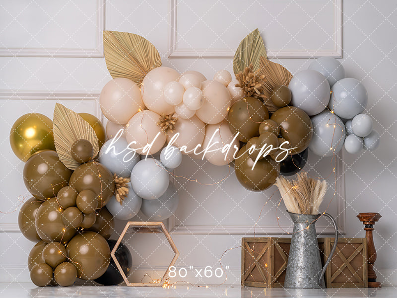 Boho Balloons - HSD Photography Backdrops