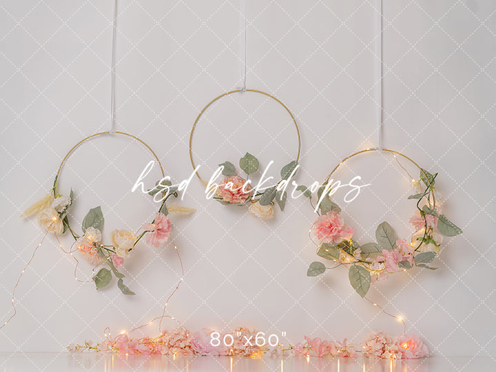 Simply Sweet Floral Hoops - HSD Photography Backdrops