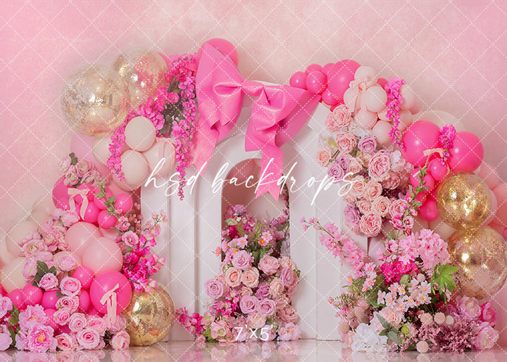 Coquette Arch Cake Smash - HSD Photography Backdrops