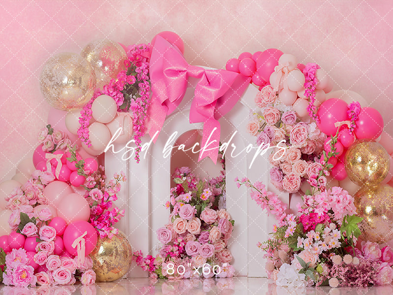 Coquette Arch Cake Smash - HSD Photography Backdrops