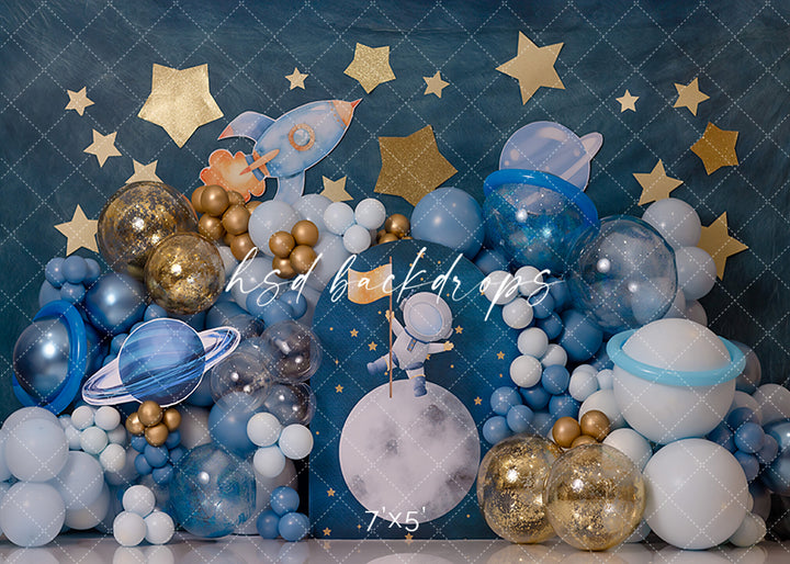 Future Astronaut Cake Smash - HSD Photography Backdrops