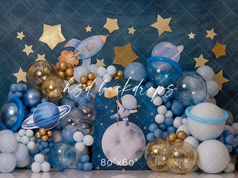 Future Astronaut Cake Smash - HSD Photography Backdrops