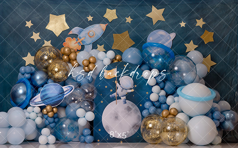 Future Astronaut Cake Smash - HSD Photography Backdrops