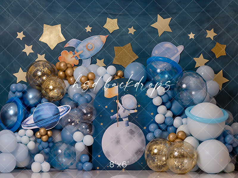 Future Astronaut Cake Smash - HSD Photography Backdrops