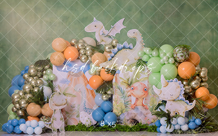 Dino Bash Cake Smash - HSD Photography Backdrops