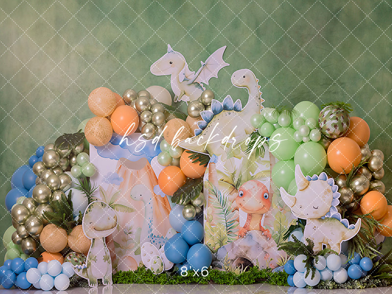 Dino Bash Cake Smash - HSD Photography Backdrops