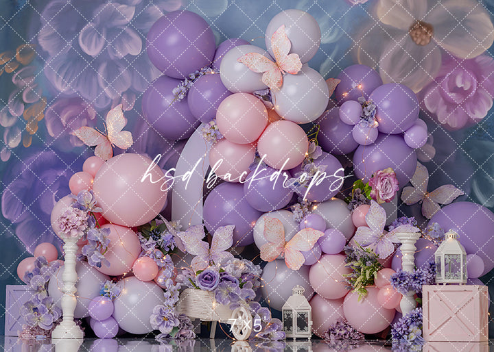 Whimsical Butterfly Cake Smash - HSD Photography Backdrops