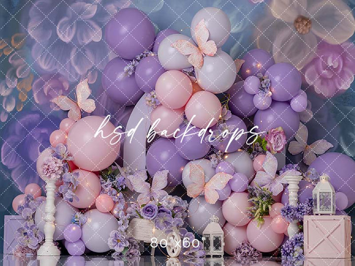 Whimsical Butterfly Cake Smash - HSD Photography Backdrops