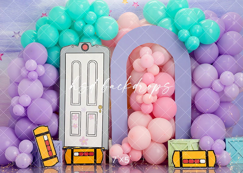 Little Monsters Door - HSD Photography Backdrops