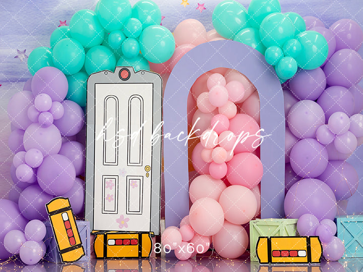 Little Monsters Door - HSD Photography Backdrops
