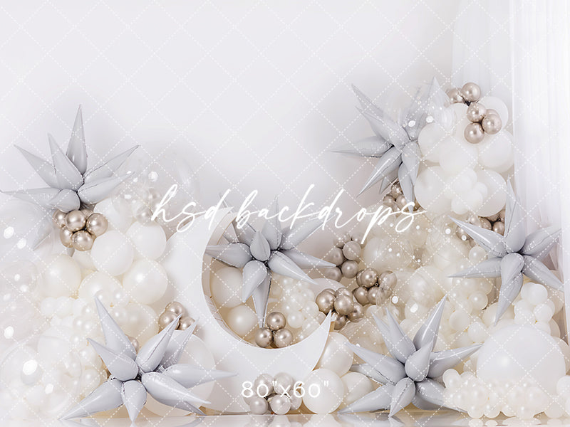 Winter Snow Angel Cake Smash - HSD Photography Backdrops