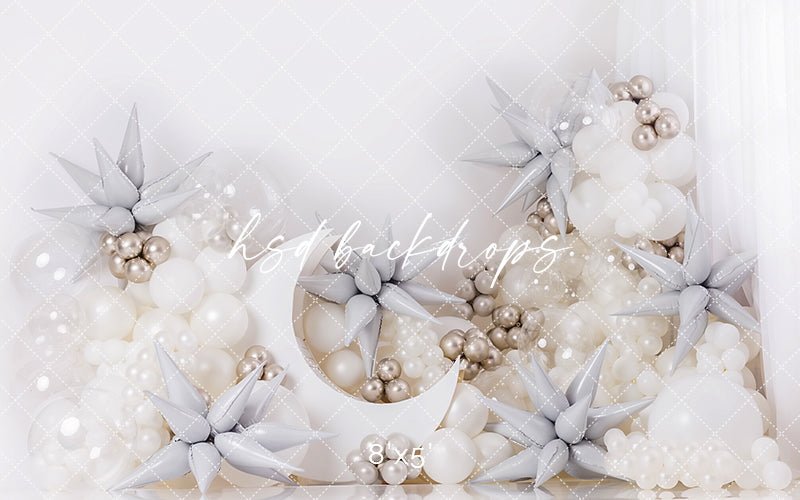 Winter Snow Angel Cake Smash - HSD Photography Backdrops