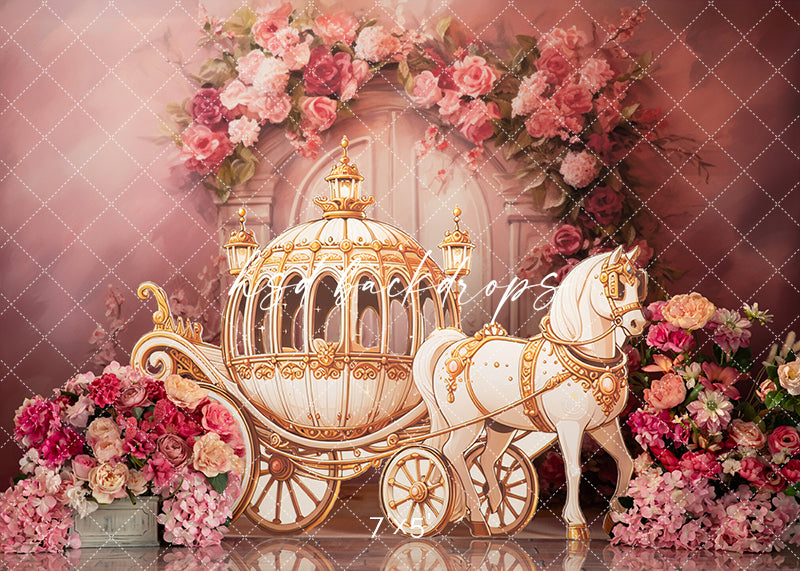 Princess Horse Carriage - HSD Photography Backdrops