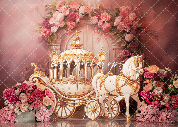 Princess Horse Carriage - HSD Photography Backdrops