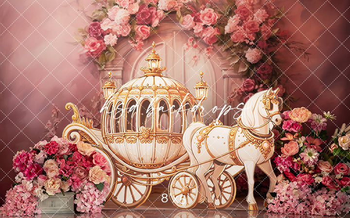 Princess Horse Carriage - HSD Photography Backdrops