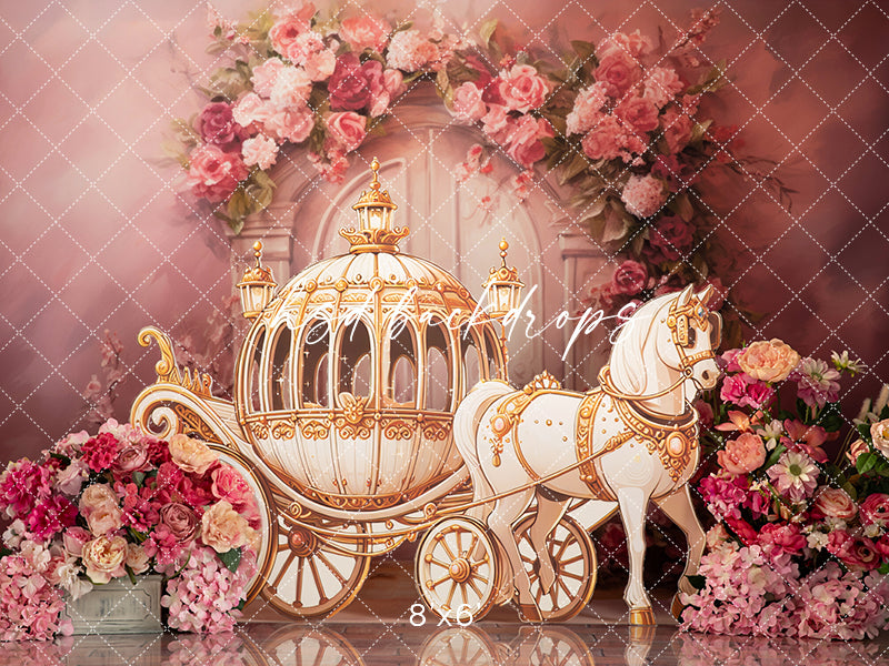Princess Horse Carriage - HSD Photography Backdrops