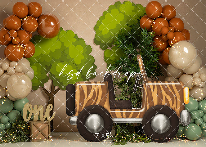 Wild Safari Jeep - HSD Photography Backdrops