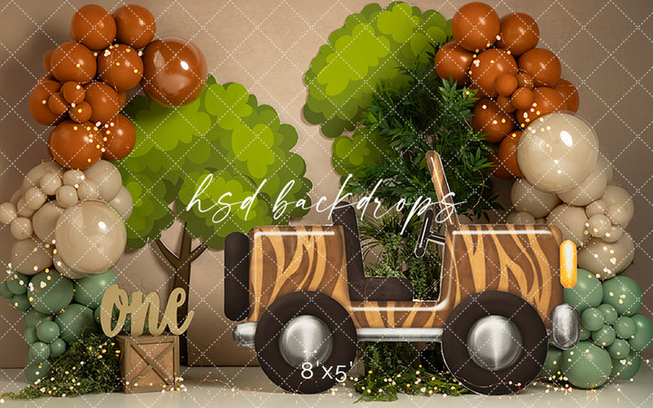 Wild Safari Jeep - HSD Photography Backdrops