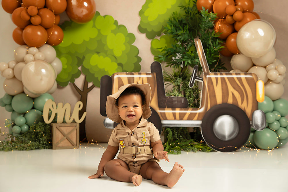Wild Safari Jeep - HSD Photography Backdrops
