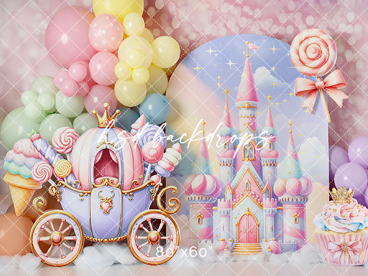Candy Castle Cake Smash - HSD Photography Backdrops