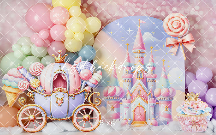 Candy Castle Cake Smash - HSD Photography Backdrops