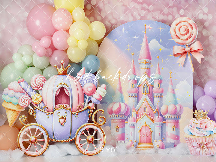 Candy Castle Cake Smash - HSD Photography Backdrops