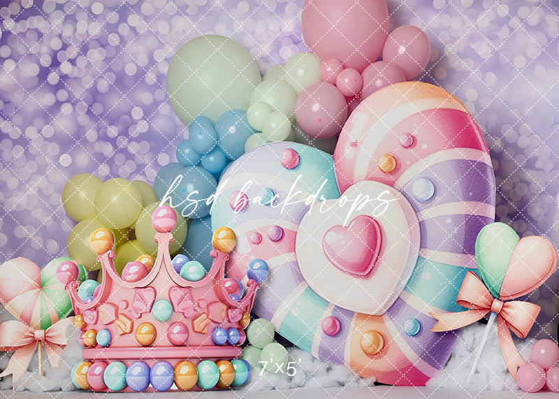 Sugar Princess Cake Smash - HSD Photography Backdrops