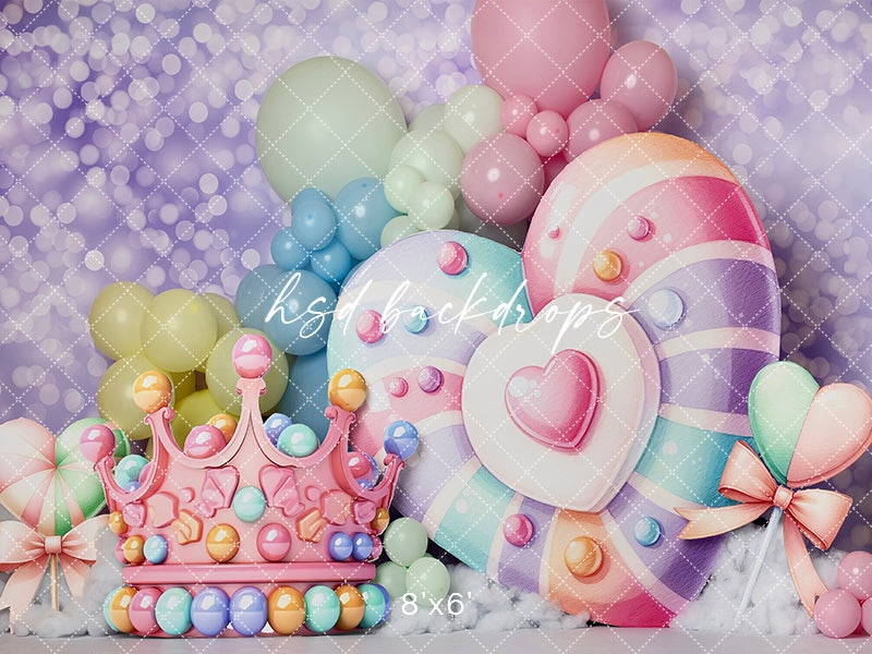 Sugar Princess Cake Smash - HSD Photography Backdrops