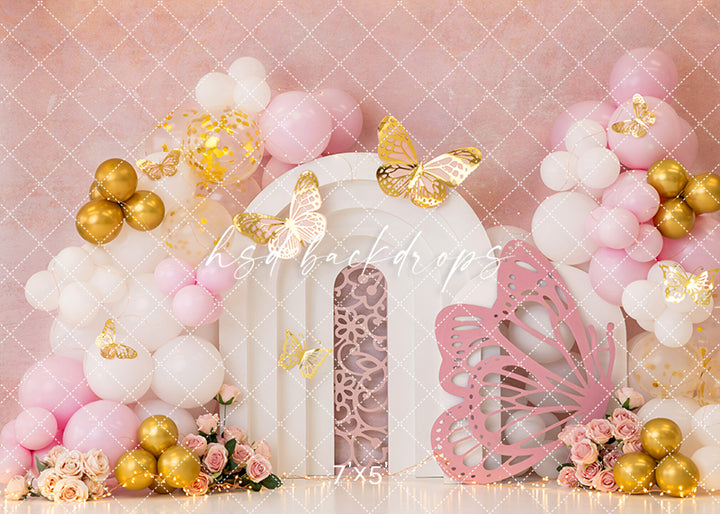 Papillon Elegance Cake Smash - HSD Photography Backdrops