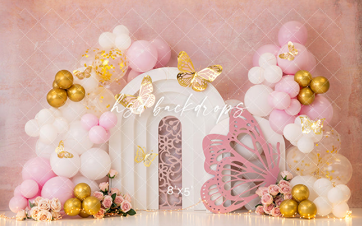 Papillon Elegance Cake Smash - HSD Photography Backdrops