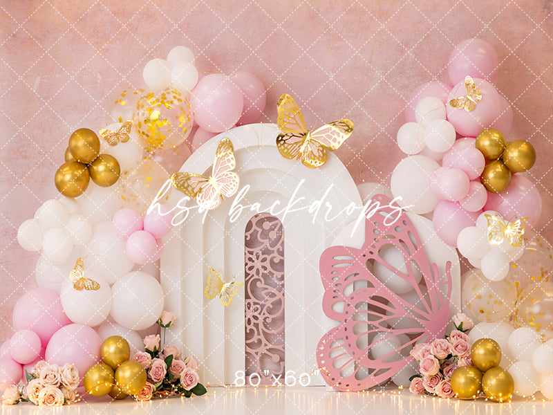 Papillon Elegance Cake Smash - HSD Photography Backdrops