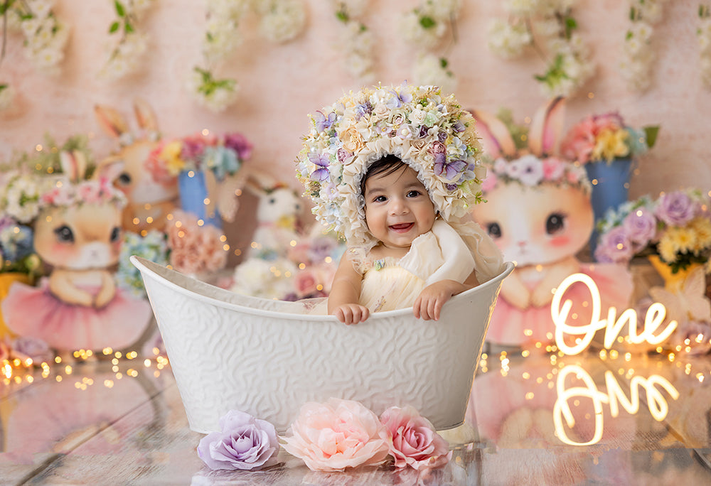 Cute Cottontail Friends - HSD Photography Backdrops