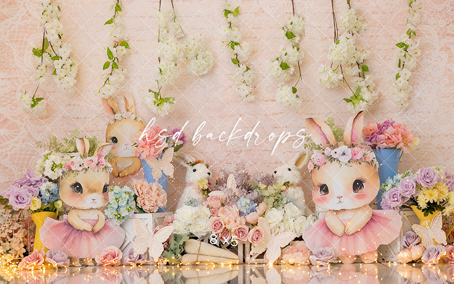 Cute Cottontail Friends - HSD Photography Backdrops