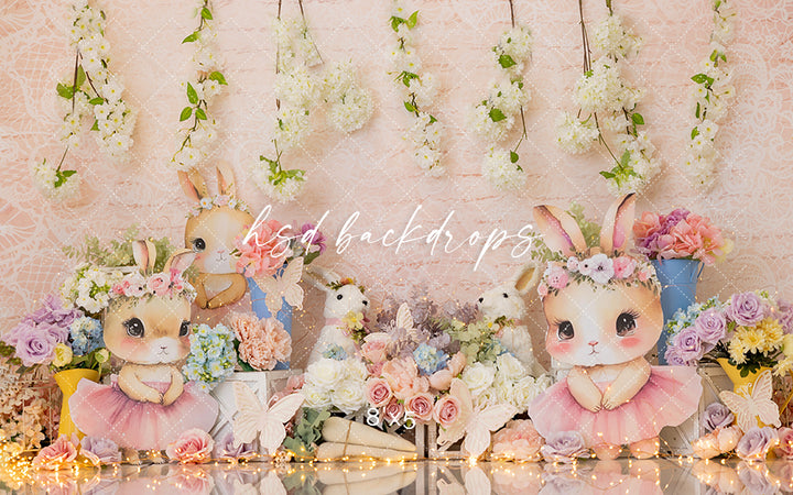 Cute Cottontail Friends - HSD Photography Backdrops