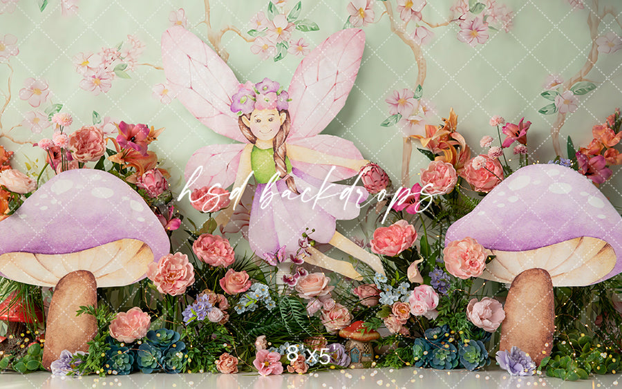 Pixie Paradise Cake Smash - HSD Photography Backdrops